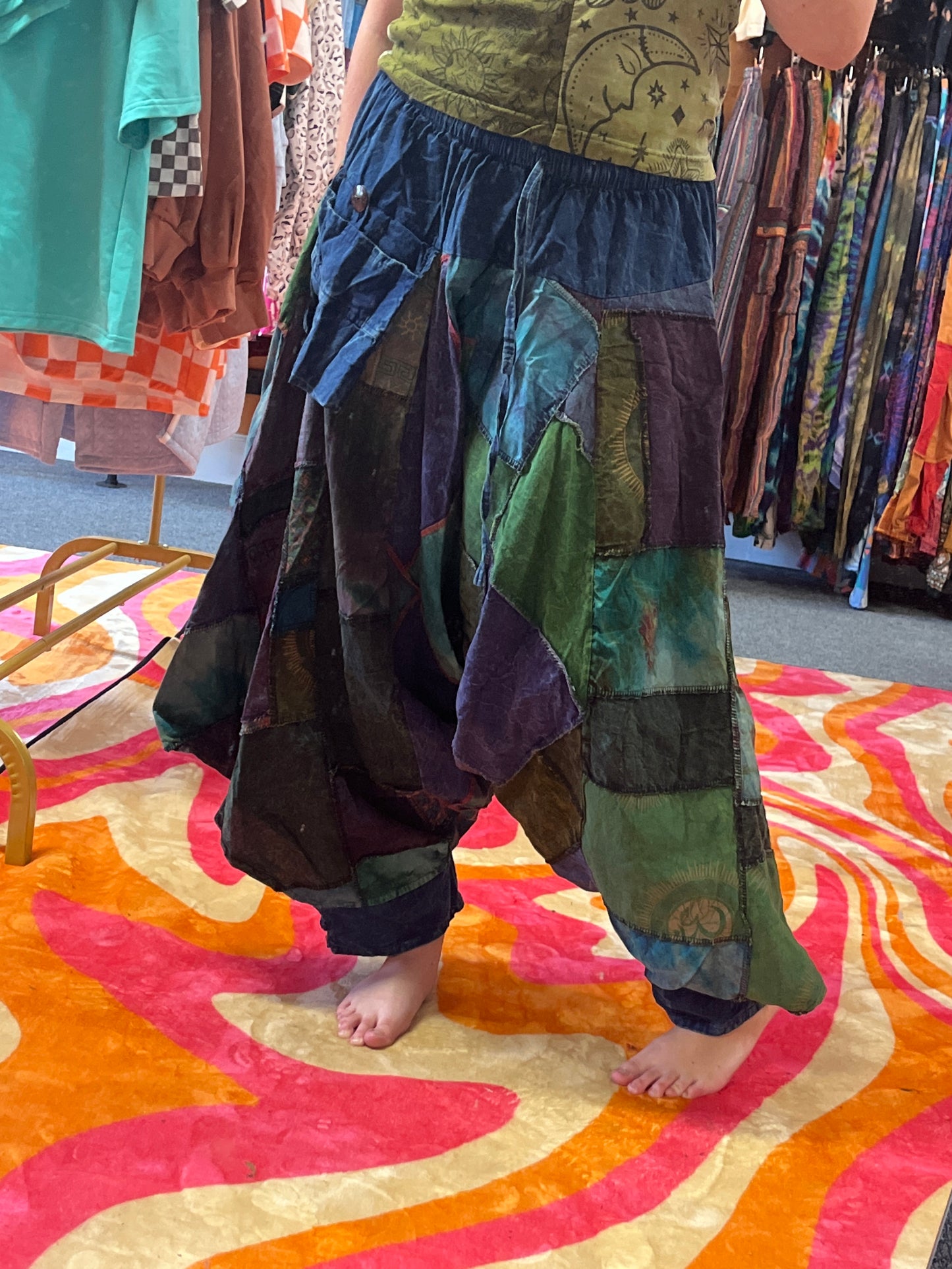 Patchwork Jeanie Pants