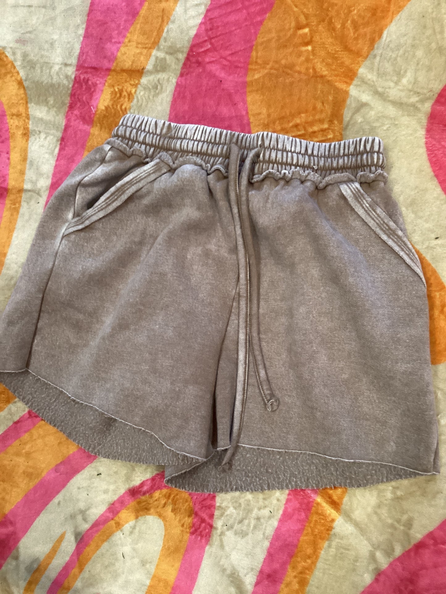 Tan Sweat Shorts