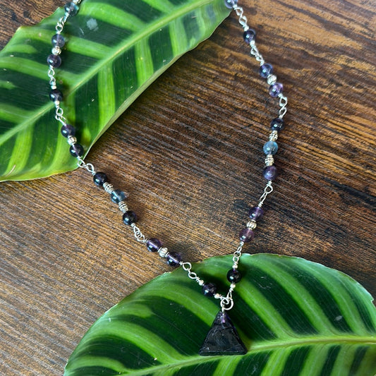 TRIANGLE FLUORITE NECKLACE