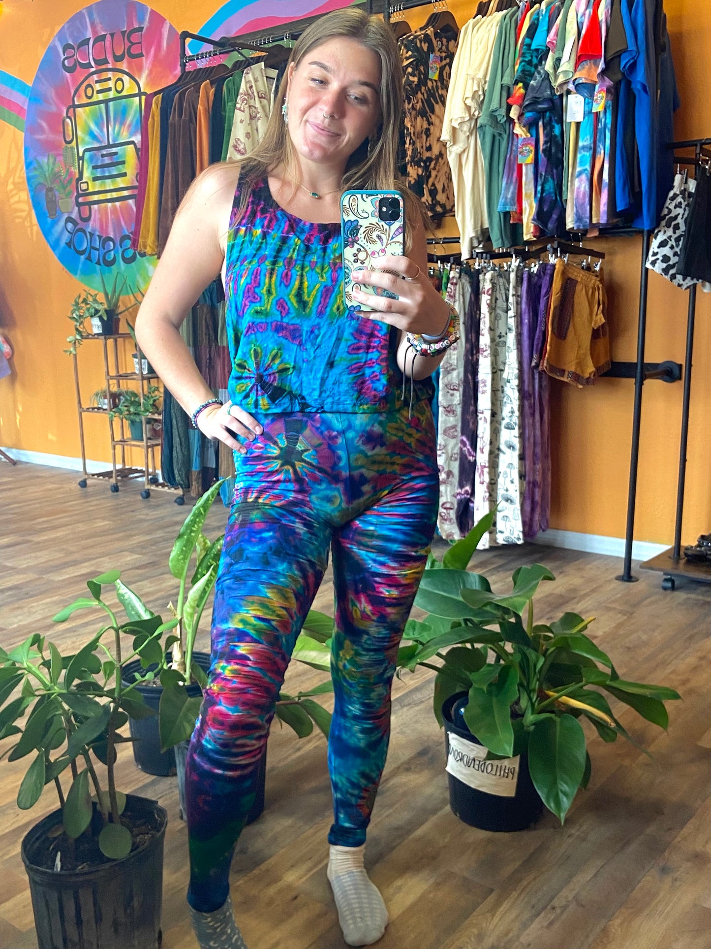 ALTERNATIVE DIVA TIE DYE RIPPED LEGGINGS