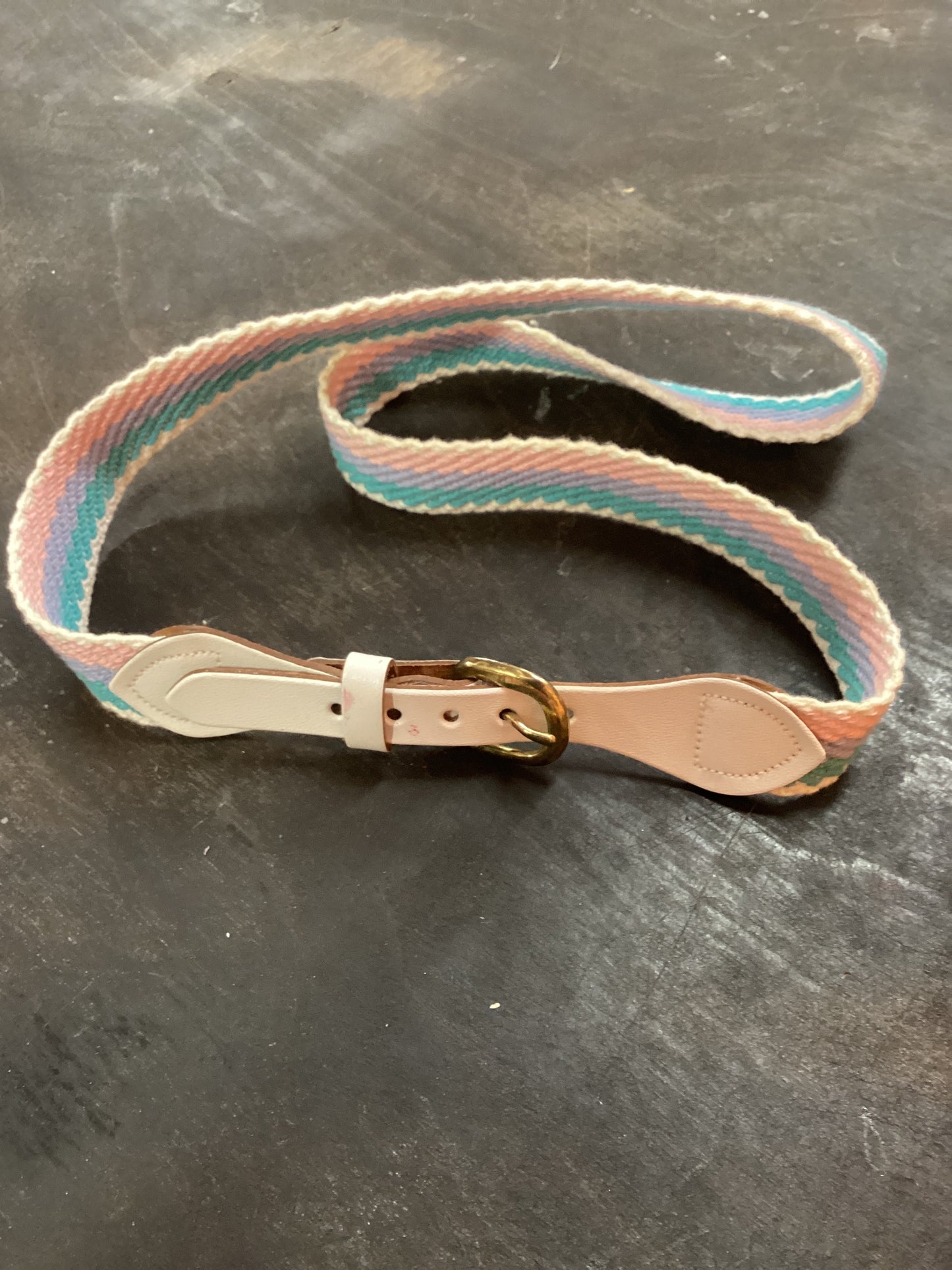 Pastel Striped Belt
