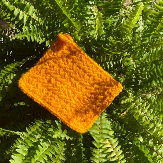Orange Crochet Potholder