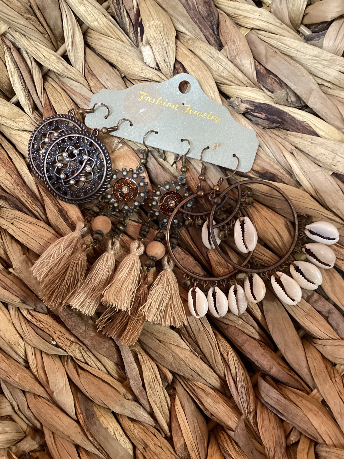 Bronze Beachy Earrings Set