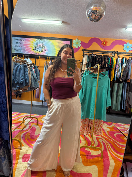 Cream Sway Pants