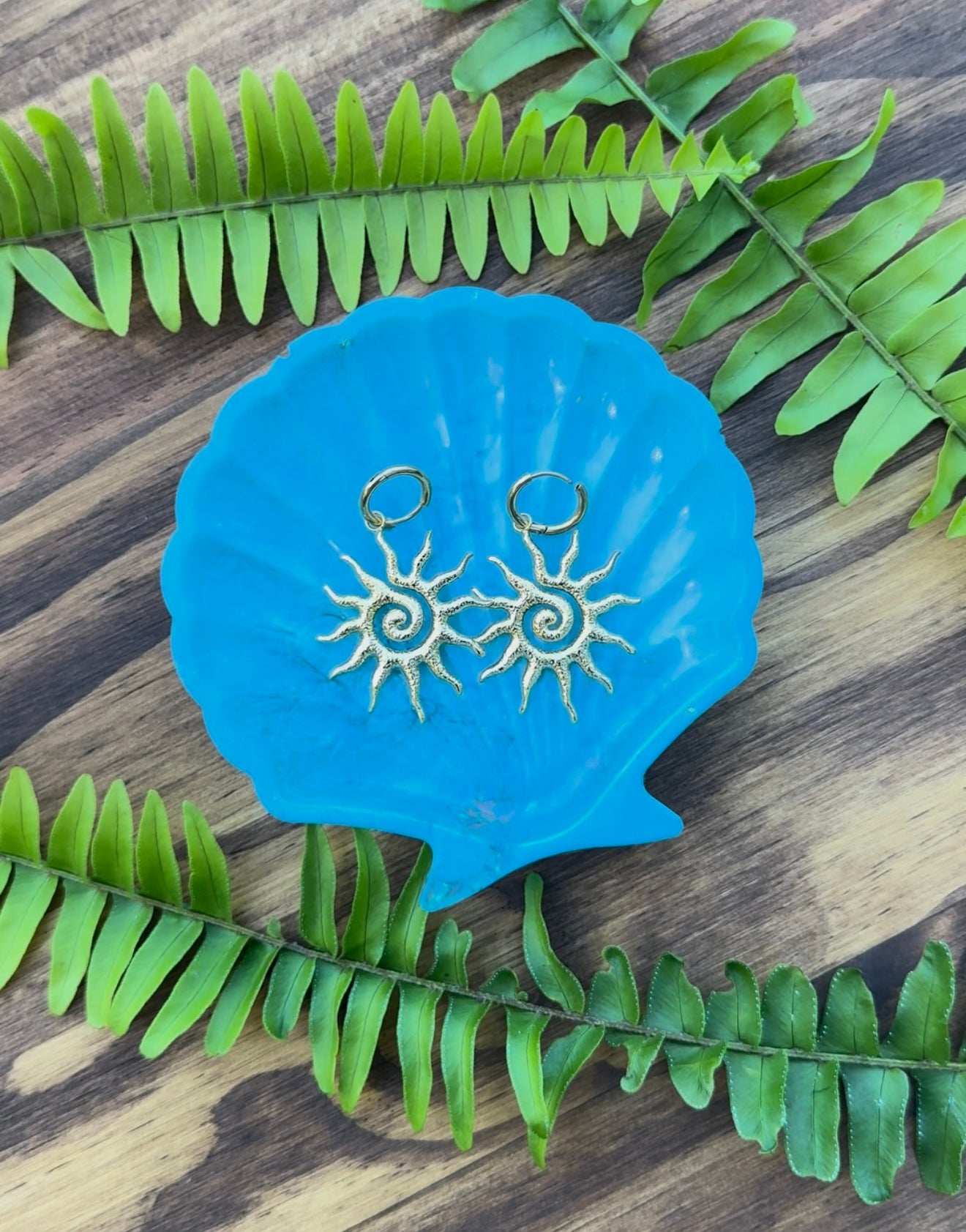 Spiral Sun earrings