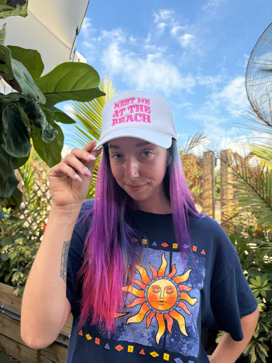 MEET ME AT THW BEACH HAT