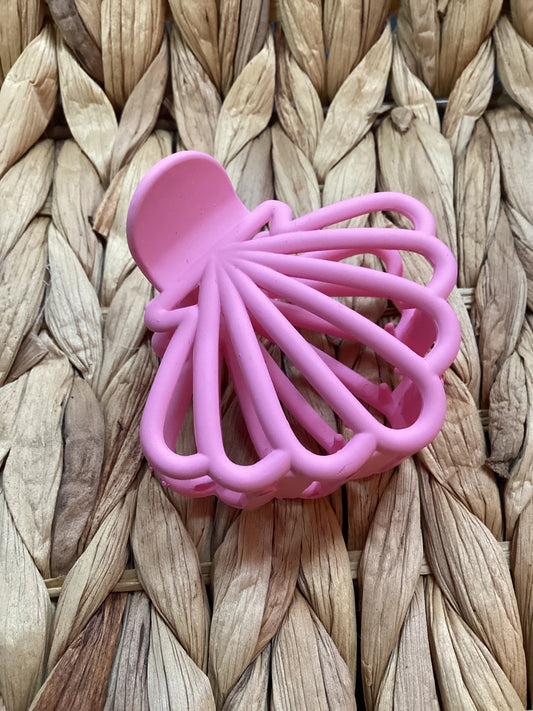 Pink Shell Claw Clip