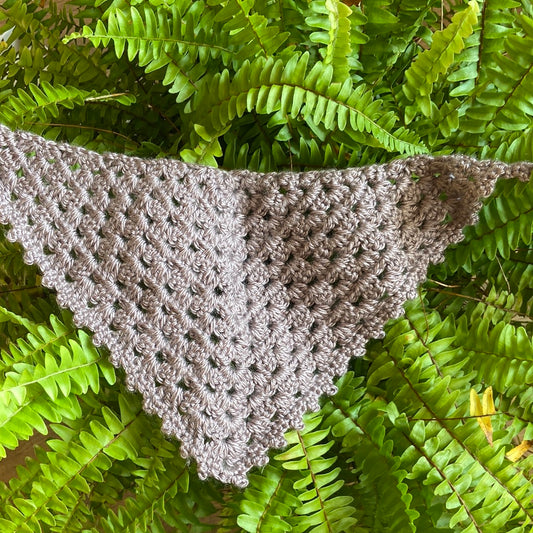 Purple Crochet Bandanna