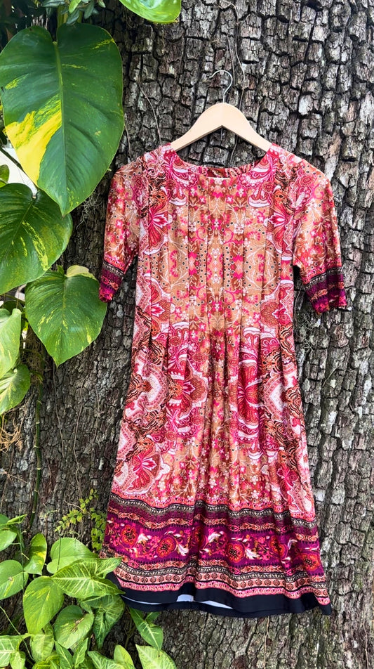 Pink Floral Dress