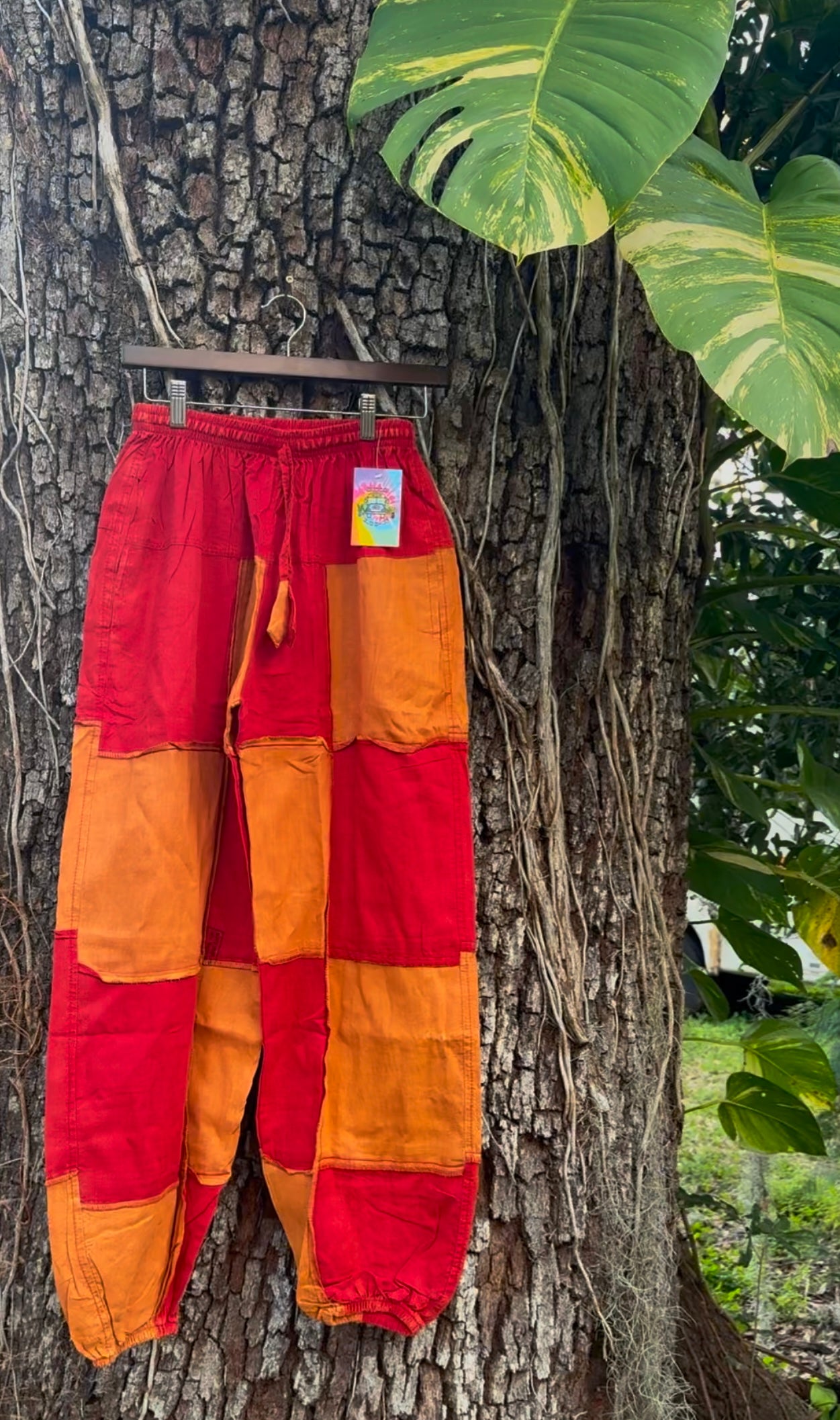 Solid Color Patchwork Joggers