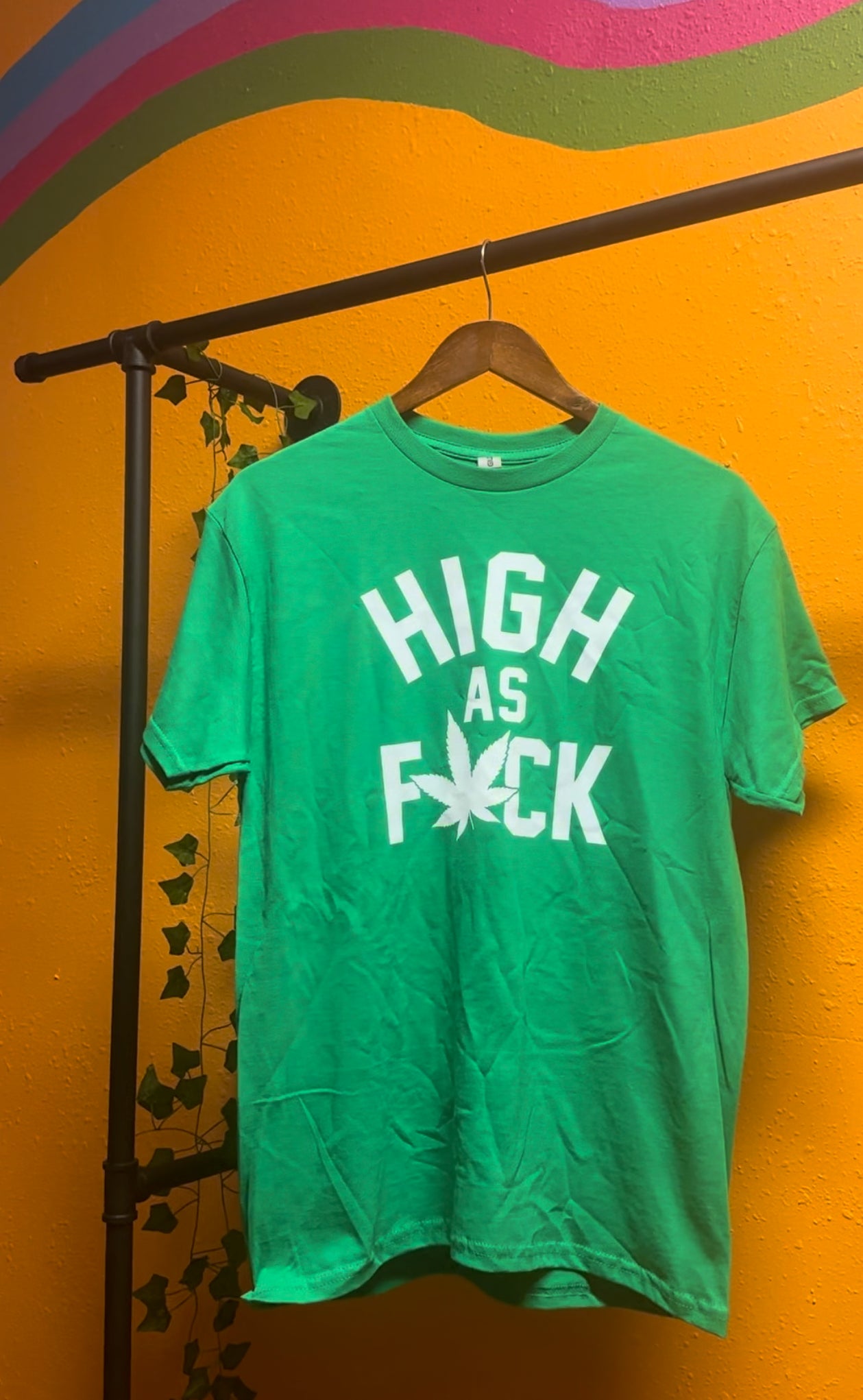 HIGH AS FUCK 🍃💨 GRAPHIC TEE