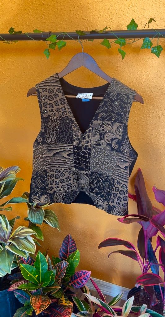 (M) Safari Patchwork Vest