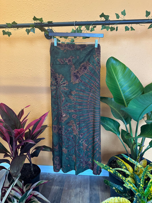 Earthy Tones Hand Tie Dyed Skirt
