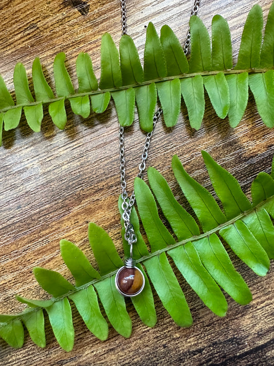 MOOKAITE SIMPLE WRAP NECKLACE