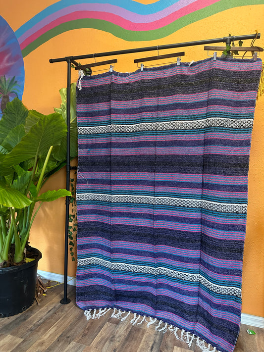 PURPLE MIDNIGHT MEXICAN BLANKET