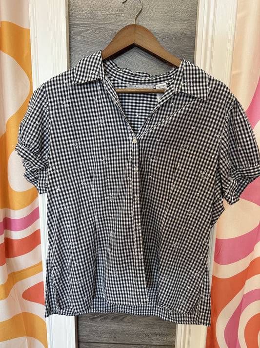 STAR PLAID SHORT SLEEVE (LARGE)