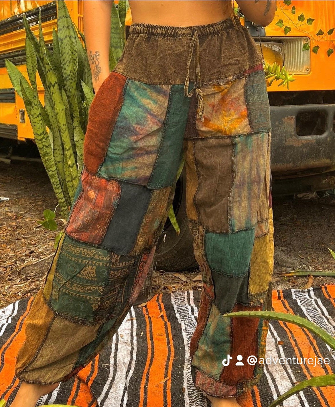 Rainbow Patchwork Joggers