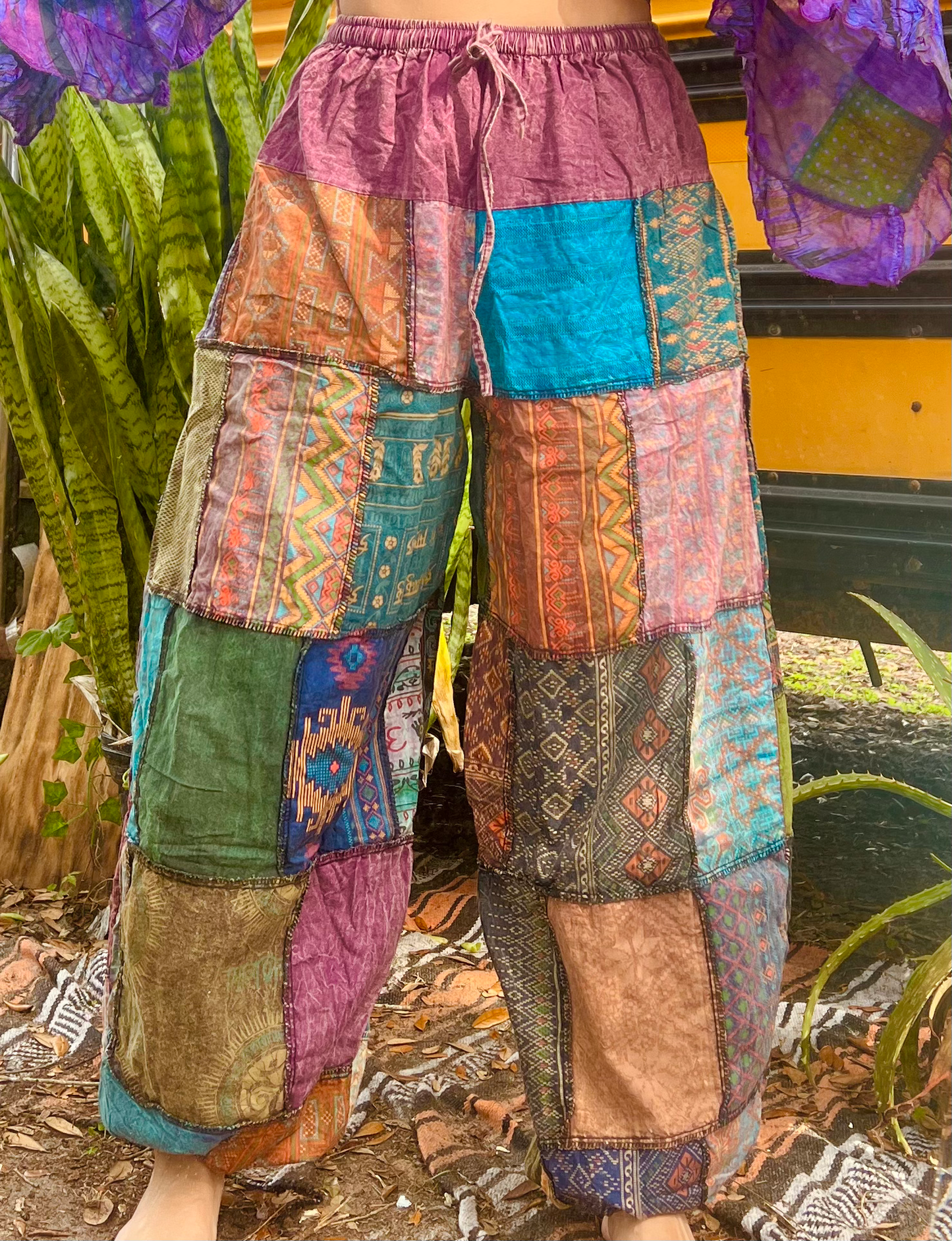 Rainbow Patchwork Joggers