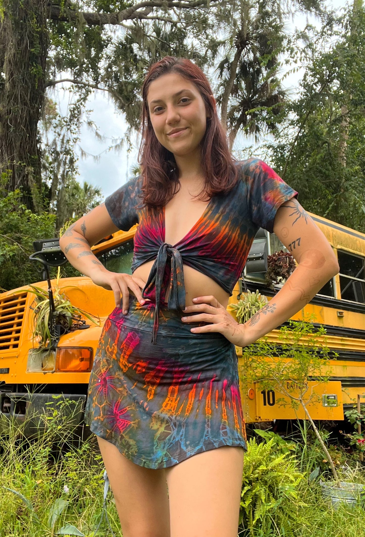 TIE DYE MINI SKORT