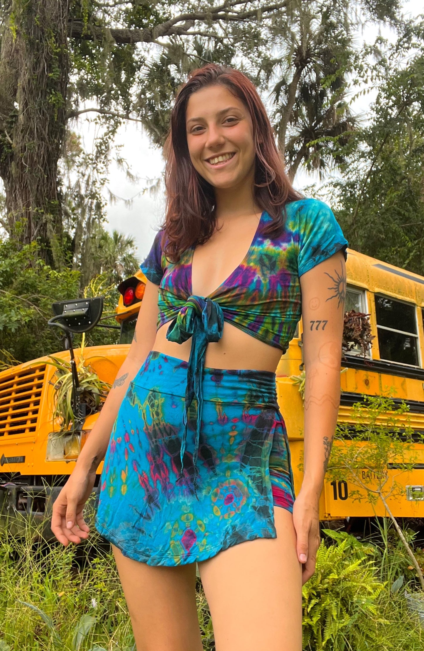 TIE DYE MINI SKORT