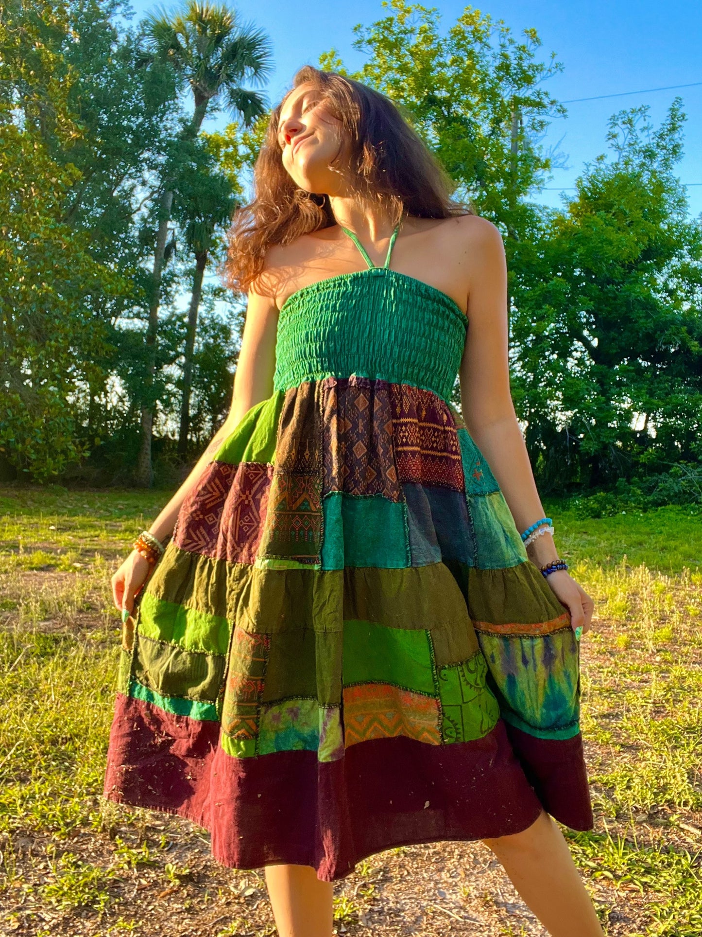 WOODLAND PATCHWORK DRESS/SKIRT
