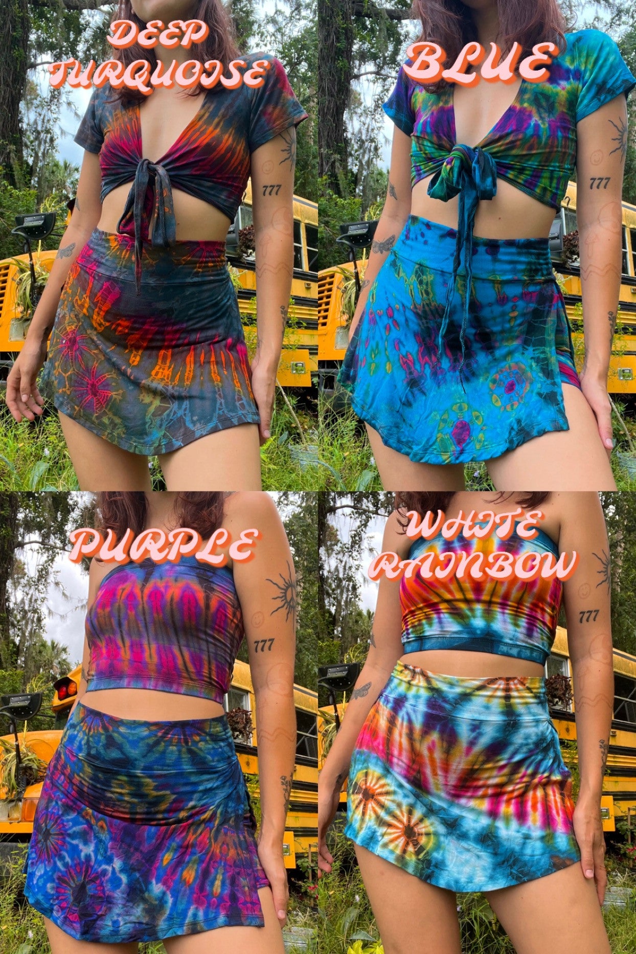 TIE DYE MINI SKORT
