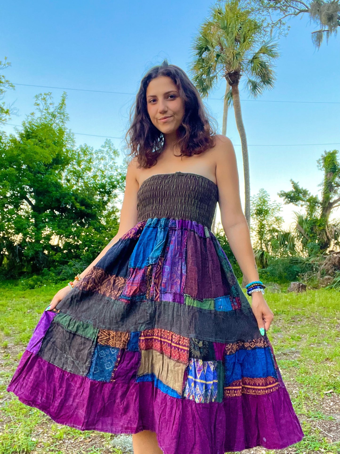 WOODLAND PATCHWORK DRESS/SKIRT