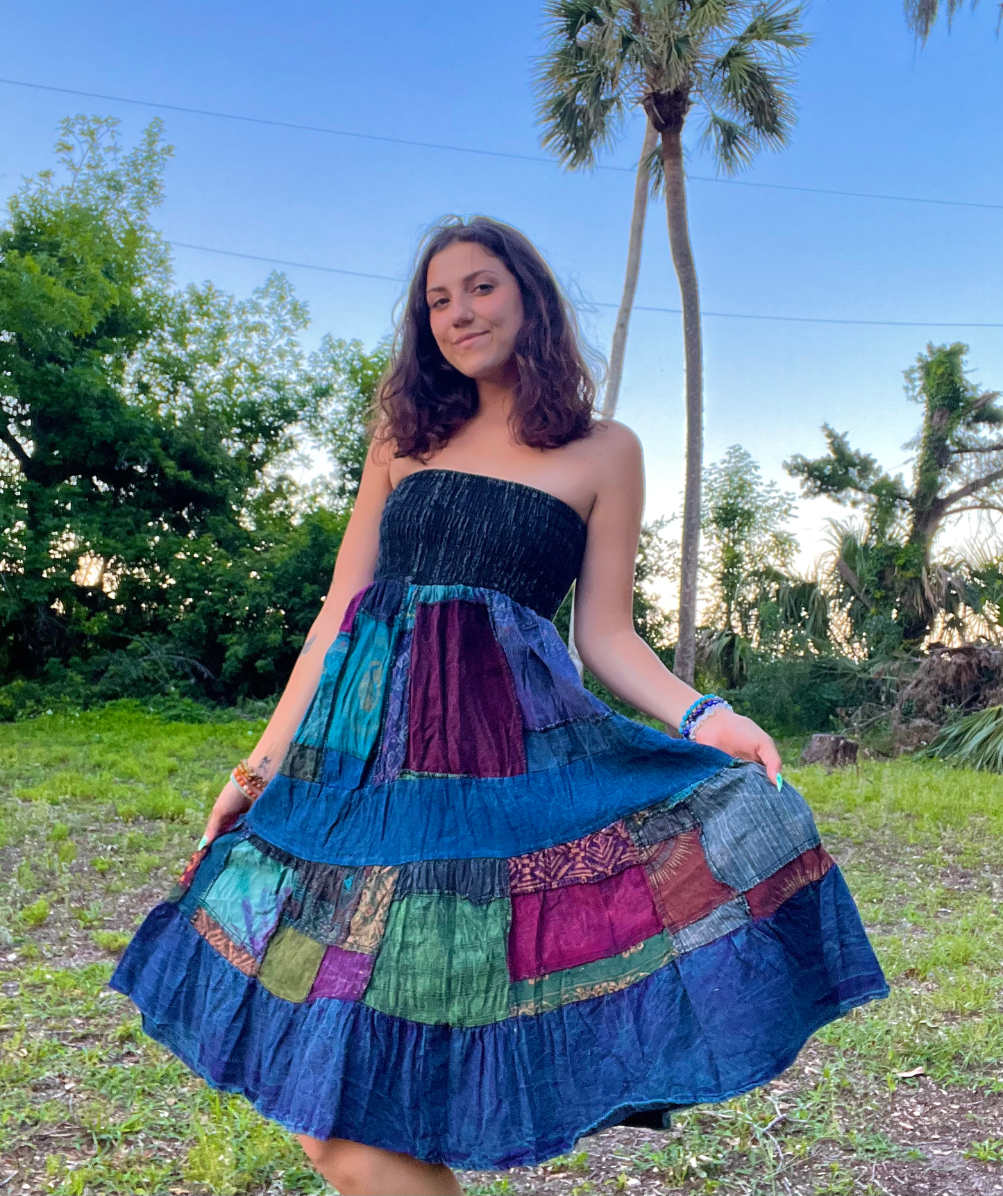 WOODLAND PATCHWORK DRESS/SKIRT